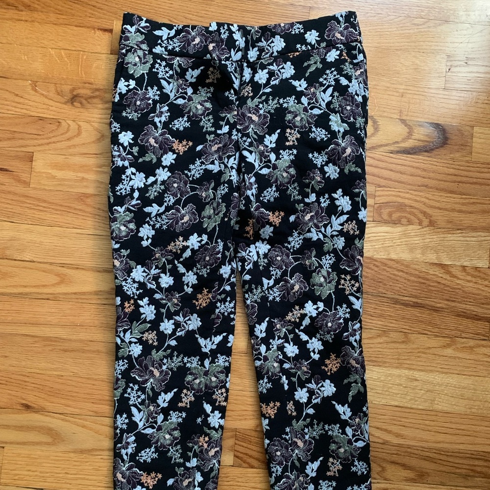 Loft embroidered trousers